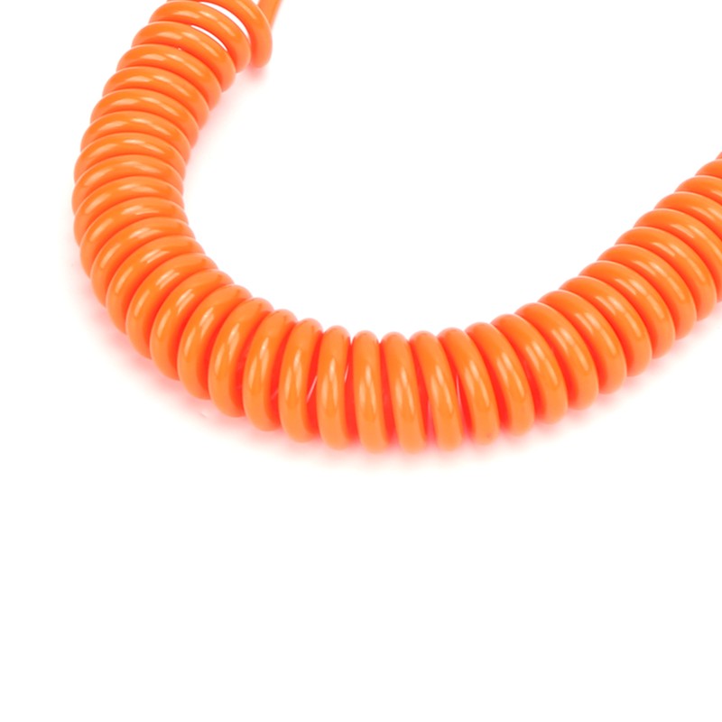 Surfboard Leash TPU Heliciform Comfortable HighElastic Surfing Safety Traction Rope(Orange