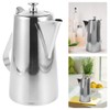 Luxshiny Stainless Steel Pitcher with Lid: 2L Large Capacity Pitcher