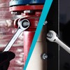 DURATECH Ratcheting Wrench Set, Combination Wrench Set, SAE & Metric,
