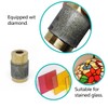 Jarshtime Glass Grinder Bits 4 PCS Diamond Stained Glass Grinding