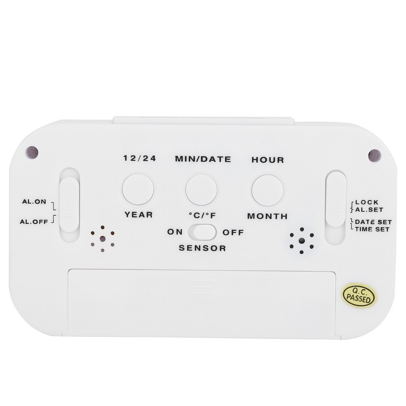 LCD Electronic Clock Large Screen Mute Smart Time Temperature Display