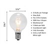 25 Pack Clear G40 Globe Light Bulbs for Patio String