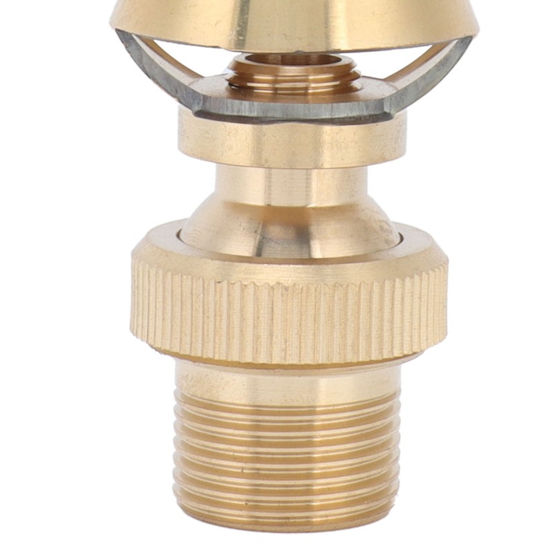 Brass Ice Tower Cedar Water Fountain Nozzle Spray Head Adjustable