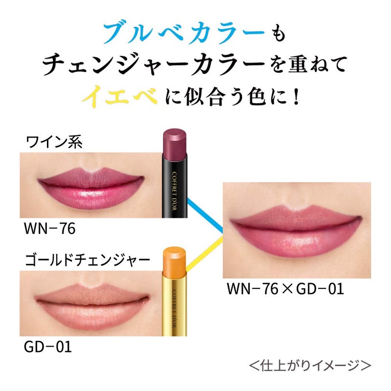 Coffret d'or Skin Synchro Rouge PK-318 Lipstick, Purplish Pink, 0.1