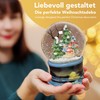 Snow Globe Skier | Base Nostalgic Winter Landscape | with