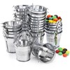 Frcctre 30 Pack Mini Metal Buckets with Handles, 2 Inch