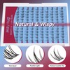 Mayhug Natural Lash Clusters Left&Right 120pcs Eyelash Clusters D Curl