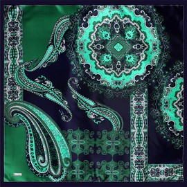 FAIRYGATE Scarf Women's Silk Scarves for Women Large Satin Square Neckerchief Silk Feel Hair Fashion Headscarf, 61008