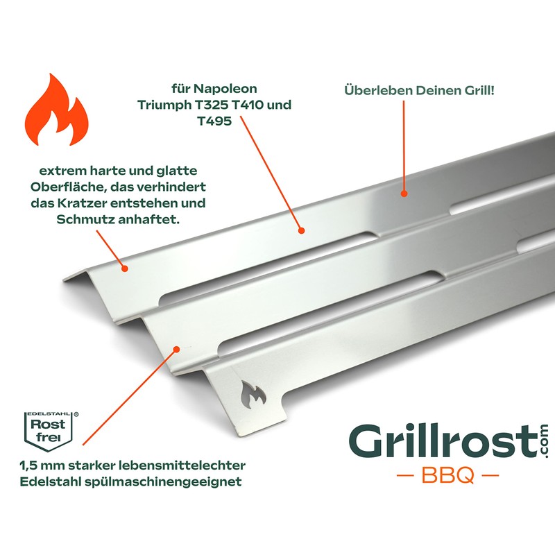 Grillrost.com Das Original Stainless Steel Aroma Bar for Napoleon T325