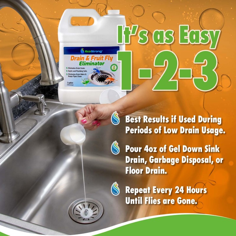 Fruit Fly Drain Treatment | Drain Fly Eliminator | Eliminates