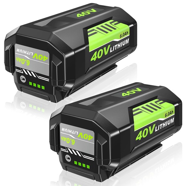 Azonpower 2Pack 6.0Ah Replacement for Ryobi 40V Battery Compatible with