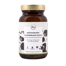 for you Black Garlic Plus 60 Capsules - Pure 4:1 Black Garlic Extract with 10 mg S-Allyl Cysteine per 500 mg Capsule - 4:1 Black Garlic Extract