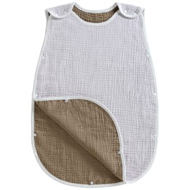 TWONE Sleeper Baby Sleeping Bag, 6-Layer Gauze (Trademark 6247448), Girls, Boys, 100% Organic Cotton, Soft, Napping, Cold Prevention, Breathable, Newborn to 3 Years Old, Baby Shower Celebration, Gift