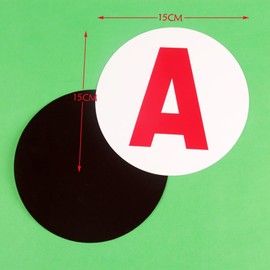 Norhogo 2 PCS Disque magnétique A, Diamètre 15 cm Disque voiture, A attacher au véhicule, Disque magnétique Jeune conducteur Auto