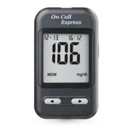 On Call Express, Glucómetro, 100 Tiras, Lancetas, Disparador