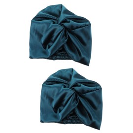 FOMIYES 2pcs Silk Cap Chemo Headwear Sleep Cap for Women Imitation Silk Bonnet for Curly Hair Decorative