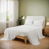 Lemfux Bed Sheet Set King Size, 4 Pieces Washed Cotton