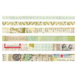 Advantus TH93672 Salvaged Idea-Ology Design Tape Multicolor