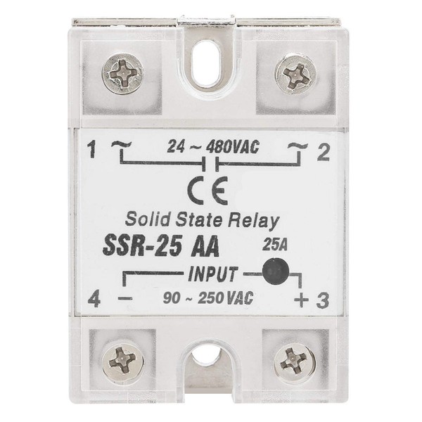 SSR AC-AC 240V Relay Solid State Relay 25A Solid State