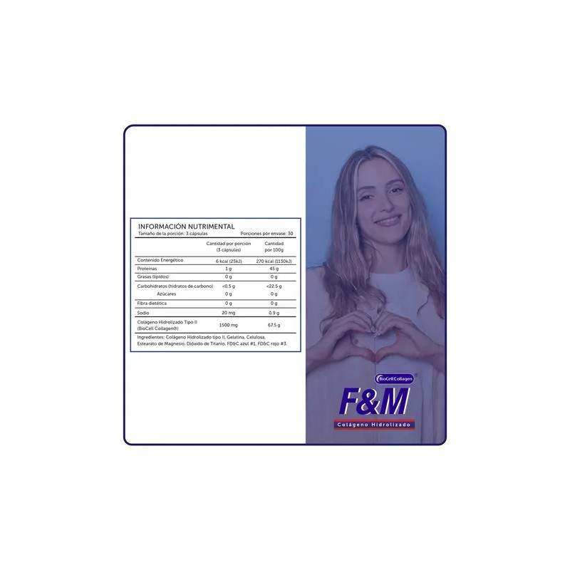 Fm 90 Cápsulas - Colágeno Hidrolizado