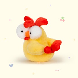 Wanwu World Chicken Stuffed Animal Stuffed Chicken Plush Toys Soft Chicken Toys for Kids Boys Birthday Christmas Yellow 8 Inch