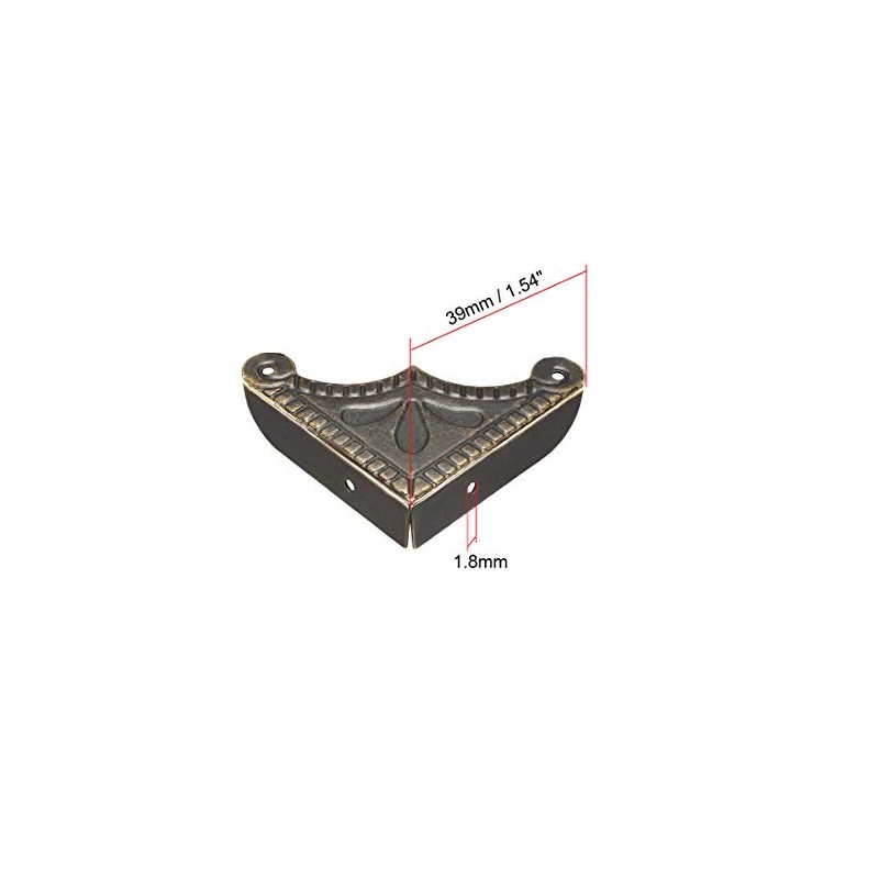 sourcing map Desk Corner Protector Table Edge Protector Cover Metal