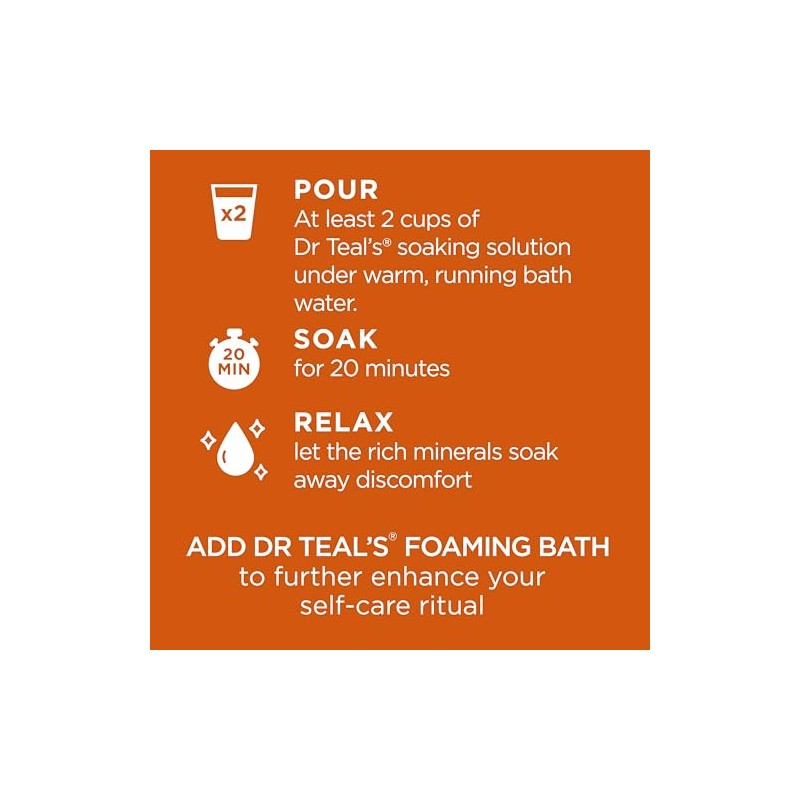 Dr Teal's Epsom Salt Magnesium Soak, Cozy Fireside, 3 lbs