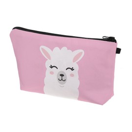 MHDAMAI Cosmetic Bags, Cosmetic Bag, Waterproof Polyester Cotton Make Up Bag, Multifunctional, Portable Travel Make-Up Bag, Alpaca Makeup Bag for Women, Children, Ladies, Girls