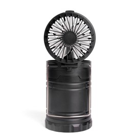 EAXUS CampLite Breeze 2in1 Campinglampe & Ventilator | 3W COB LED | Pop-Up Design | Schiebbar | Tragbar | Zeltlampe für Outdoor