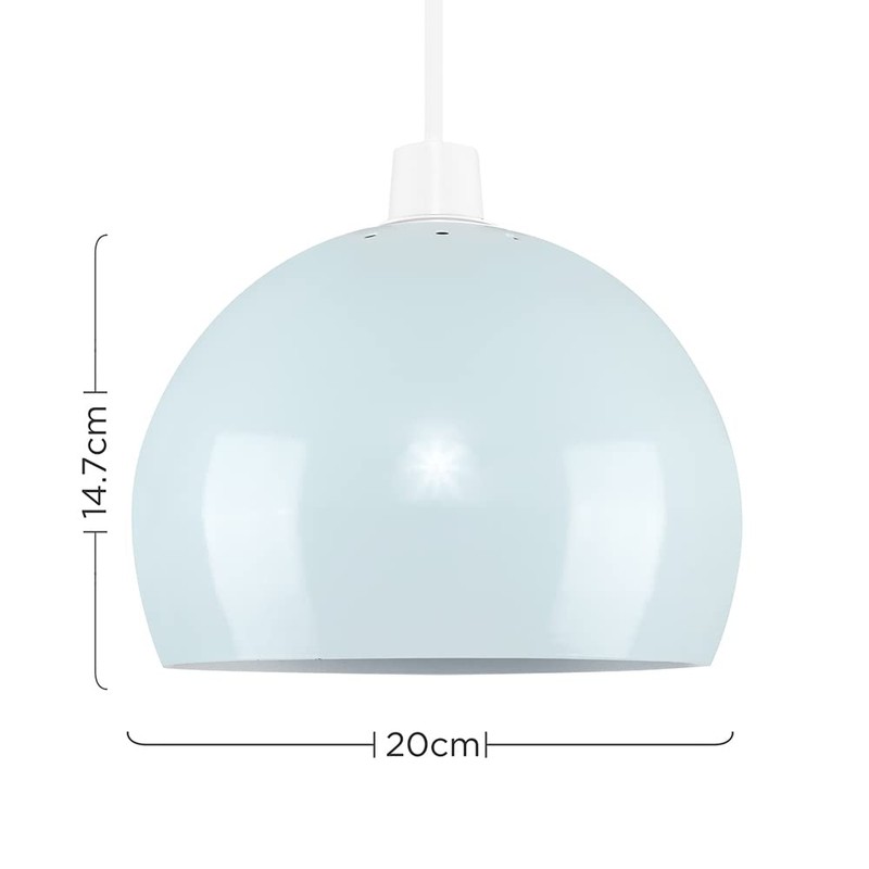 MiniSun - Mini Retro Gloss Pale Blue Arco Style Dome