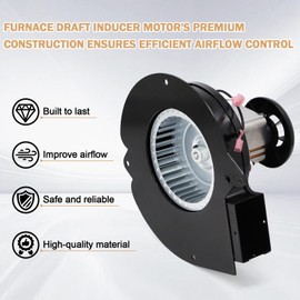 Hiorucet 0131M00002P Furnace Exhaust Draft Inducer Fan Motor Compatible with Goodman Amana Blower Motor 0131M00002P, B4059003, 0131M00002PSP, B4059001, B40590-03, 0131M00002PS, Fasco 7058-1392, A065