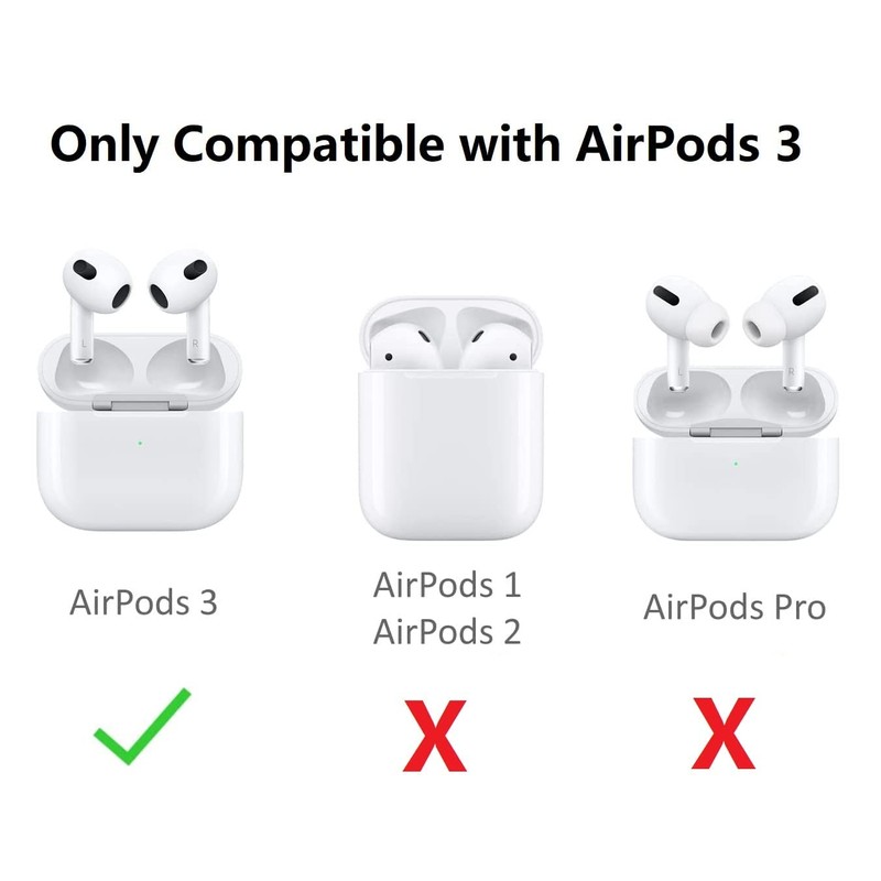 3 Pairs AirPod 3 Ear Hook Cover Grip Tip Anti