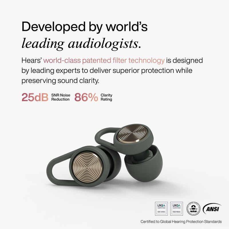 Hears Plus Tapones de Oídos para Dormir, Reducción de Ruido