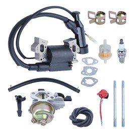 Gubeter Carburetor Ignition Coil W Fuel Filter Kit For HONDA Gx160 Gx200 Engine 16100-Zh8-W61