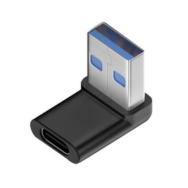 CY USB-C Type C Female 90 Degree Down Angled to USB 3.0 A Male Data Adapter for Laptop Desktop