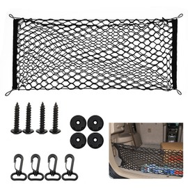 LINGJIA Boot Organiser, Luggage Net Car, Car Boot Organiser, Boot Luggage Net, Dog Net, Separation Net, Accessories Storage Net for All Cars, Camping Luggage Attachment