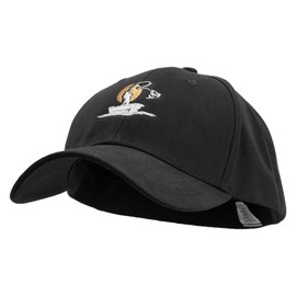 Sunset Fishing Big Size Stretchable Deluxe Fitted Cap - Black XL-2XL
