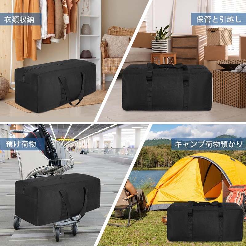 TORIBIO Boston Bag, Sports Bag, Waterproof, Storage, Multifunction, Black