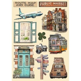 Stamperia KLSP177 Coloured Wooden Shape, Brown, 14.8 x 21 x 0.8 cm