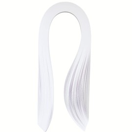 ODETOJOY White Quilling Paper 7mm Quilling Strips Quilling paper Set 52cm 120pc Quilling Papers White (7mm)