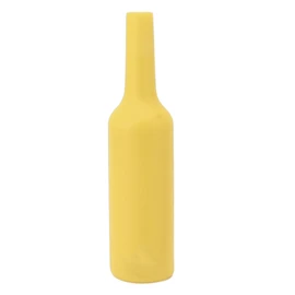 Bartender Practice Bottle Silicone Shatterproof Falling Resistant Soft Bartending Performance Training Bottle Yellow