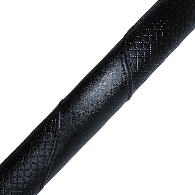 Haokay Heavy Duty Pure Cowhide Steering Wheel Cover, Genuine Leather
