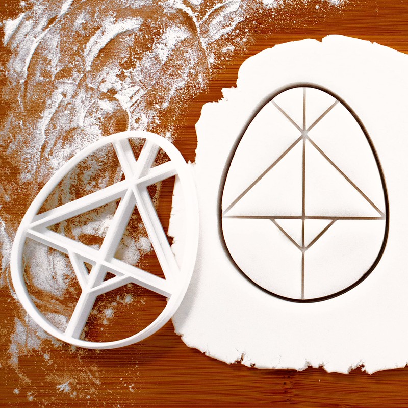 Egg Tangram Cookie Cutter, 1 Piece. Bakerlogy