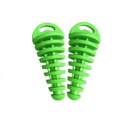 (2 Packs) Rubber Muffler Exhaust Wash Plug Motorcycle Exhaust Plugs Wash Stopper Protector Silencer Fits for 2 Stroke Motorcycle Dirt Bike (Green)
