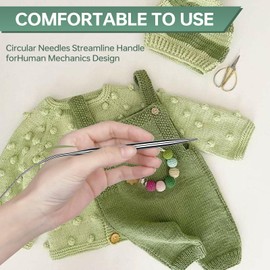 4 mm Circular Knitting Needles US6 |40 inches/100 cm | Suitable for Beginners to Knit Sweaters, Scarves, Blankets and Other Projects!