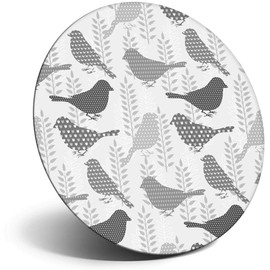 Destination Vinyl ltd Magnet for Refrigerator, Fridge BW - Pretty Birds Garden Animals Cute Fun for Office, Cabinet and Whiteboard, Magnetic Stickers, 41150