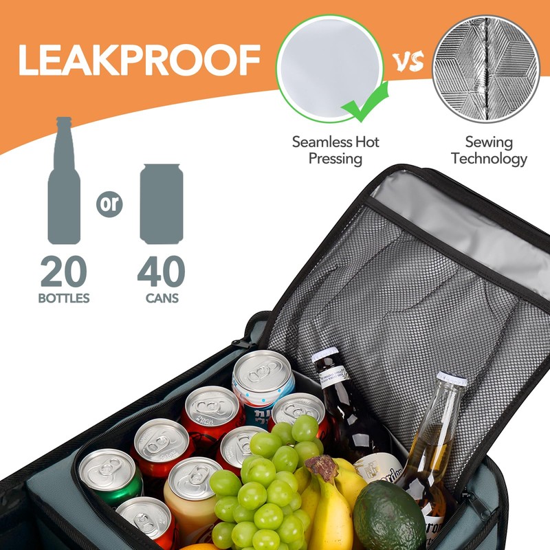 HEYTRIP Large Trunk Organizer With Built-in Leakproof Cooler Bag, 2