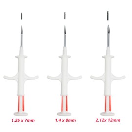 Manruta Pet Microchip Kit for Dogs and Cats 5 Pack ISO 11784/5 with 15 ID Numbers (1.4 mm Dia, 8 mm Length Microchip, 15 Gauge)