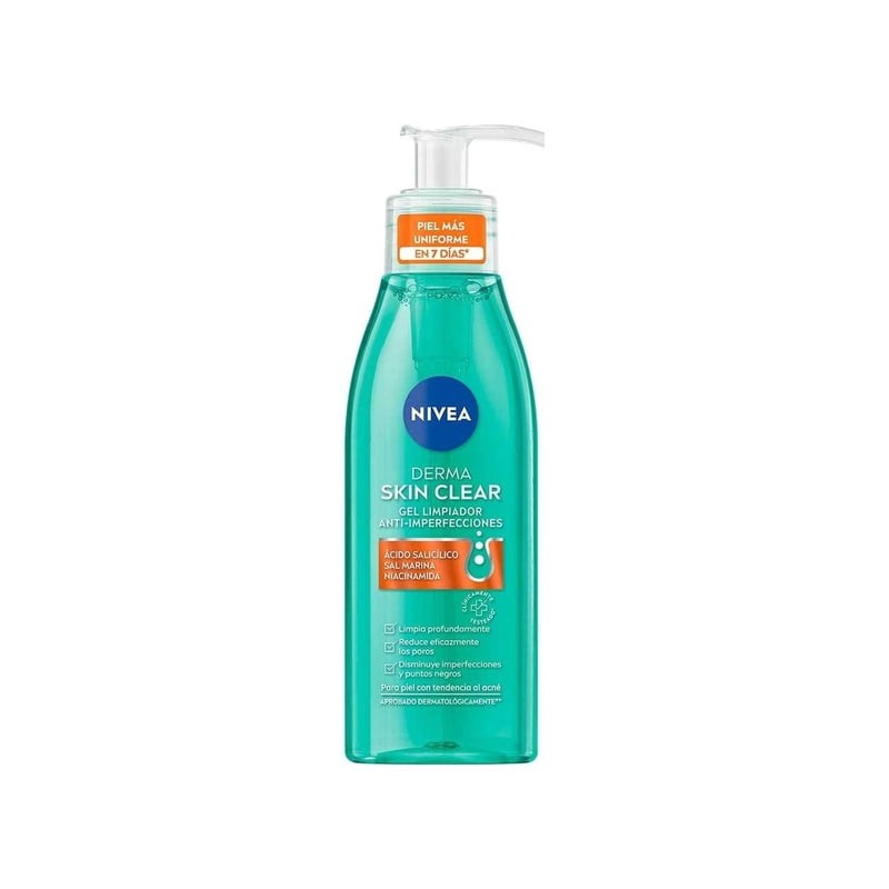 Gel limpiador Nivea Derma skin clear anti-imperfecciones 150ml