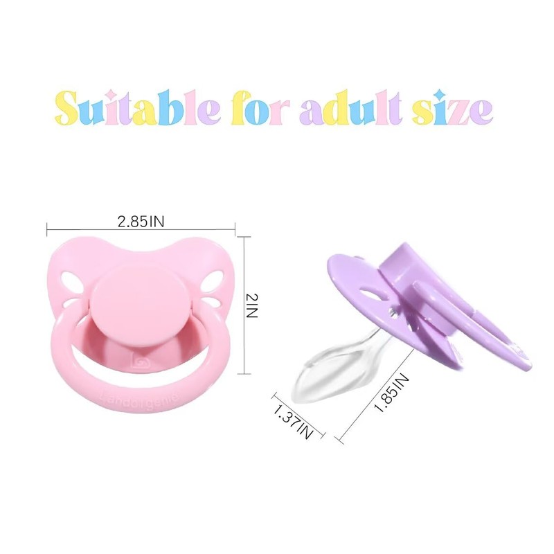 Landofgenie Adult Size Large Shield Pacifiers Butterfly Shaped Cutie Pacifier
